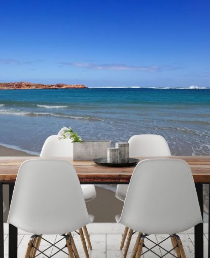 Clear Blue Vast Beach Wall Mural Clear Blue Vast Beach Wall Mural