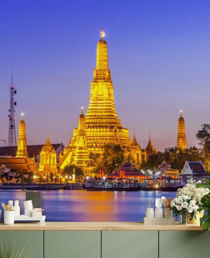 Prang of Wat Arun, Bangkok, Thaimaa Bangkok Thailand Wallpaper 