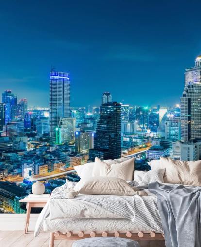 vue bleue de fond d'écran de Bangkok