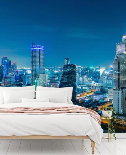 blue view of bangkok wallpaper