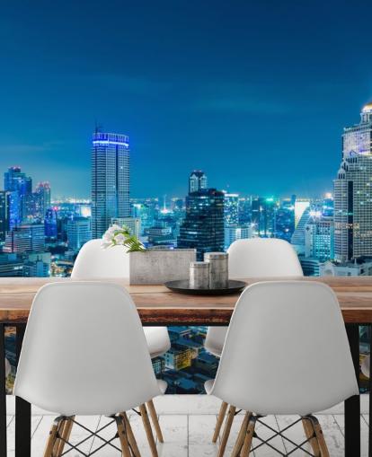 blue view of bangkok wallpaper