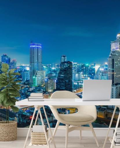 vue bleue de fond d'écran de Bangkok