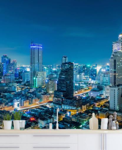 blå utsikt över Bangkok tapeter blå utsikt över Bangkok tapeter