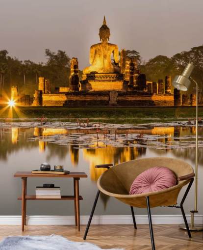 beautiful custom thailand wallpaper mural called Sukhothai for bathrooms, spas and home offices