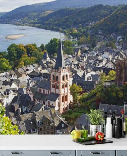 Vallée du Rhin Rhine Valley Wallpaper 