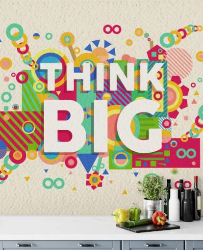 Papel pintado Think Big Quote
