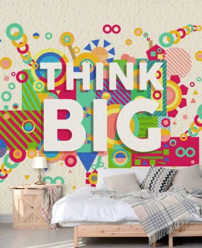 Papel pintado Think Big Quote