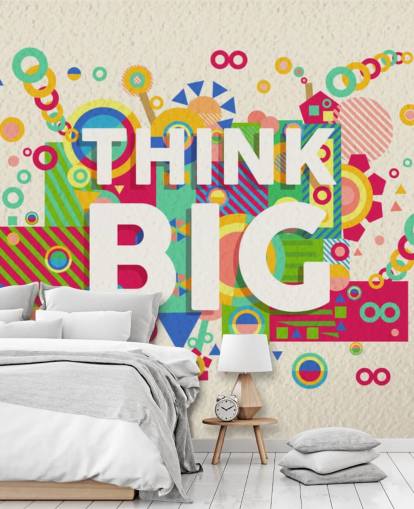 Papel pintado Think Big Quote