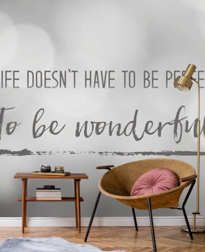 Life Citaat Muurschildering