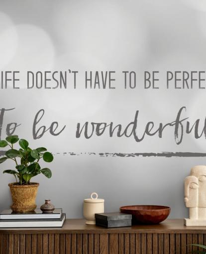 Life Citaat Muurschildering