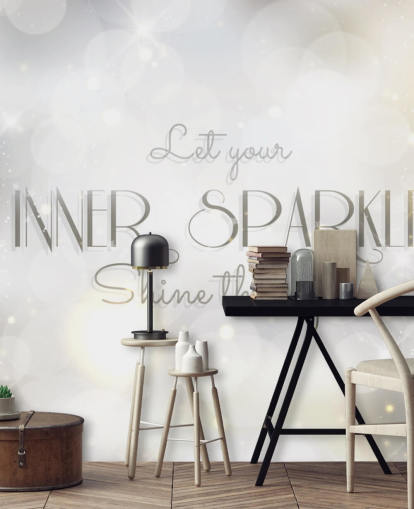 Inner Sparkle Quote Mural