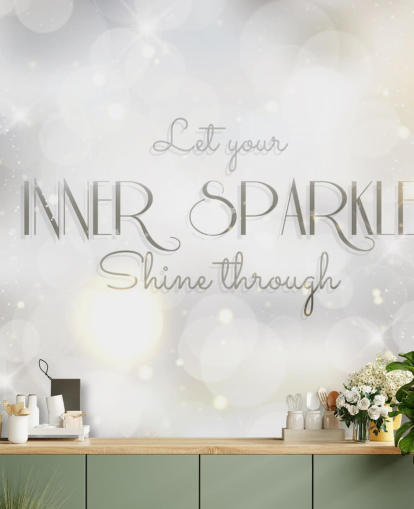Inner Sparkle Quote Mural