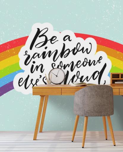 Være En Rainbow Mural