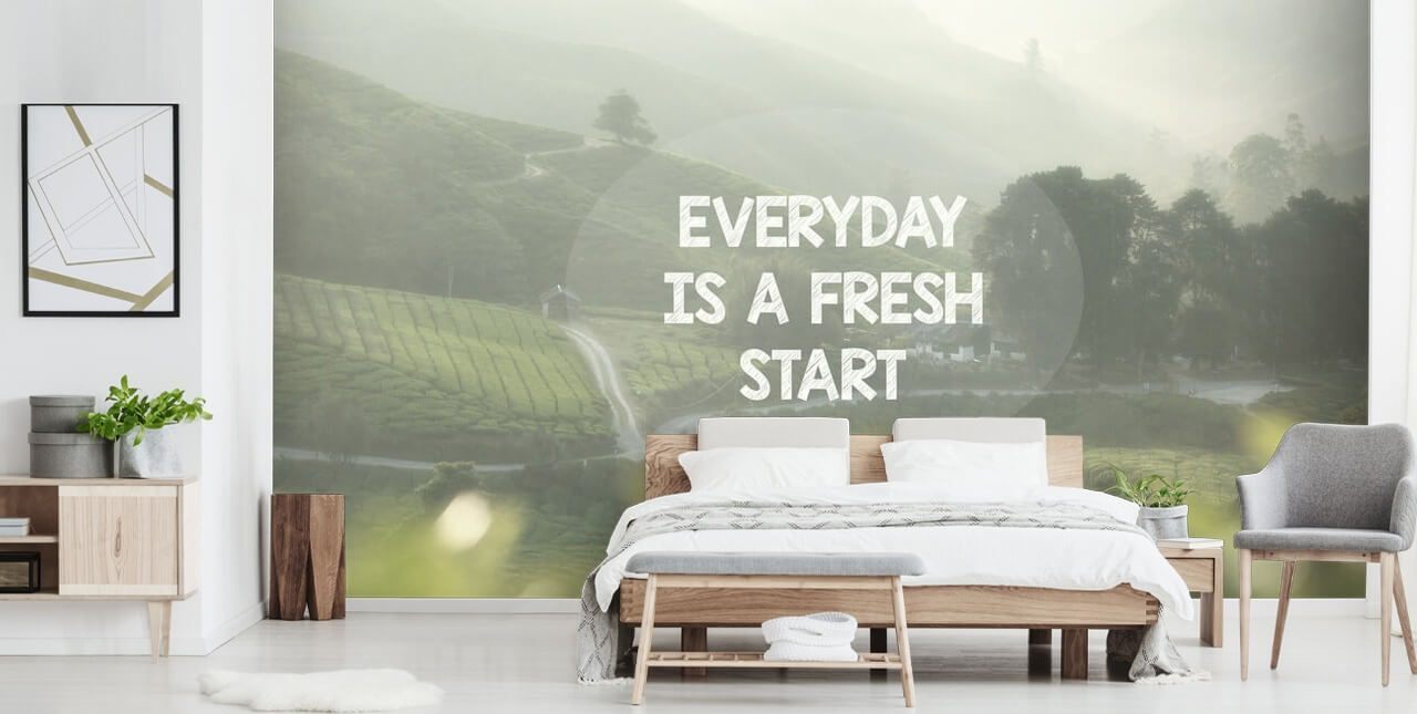 Varje dag är en nystart väggmålning