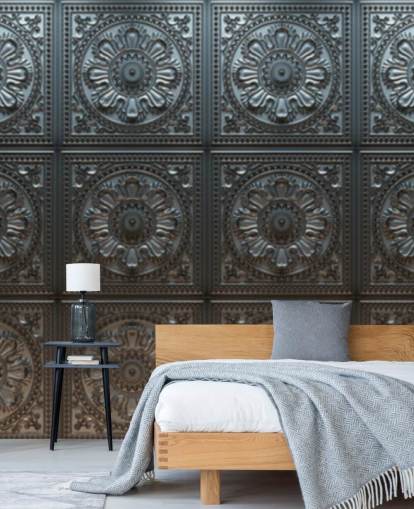 Vintage Tin Pattern Mural