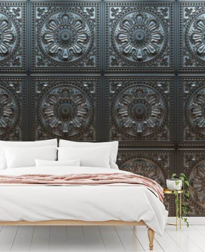 Vintage Tin Pattern Mural