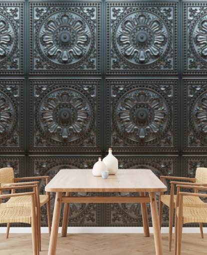 Vintage Tin Pattern Mural