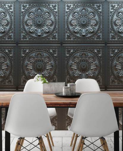 Vintage Tin Pattern Mural