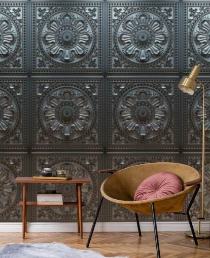 Vintage Tin Mønster Mural