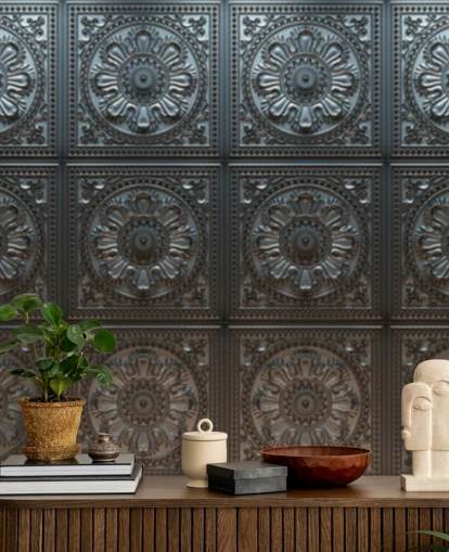 Vintage Tin Pattern Mural