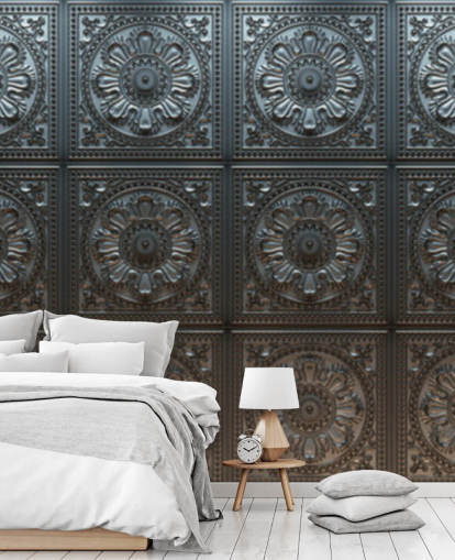 Vintage Tin Pattern Mural