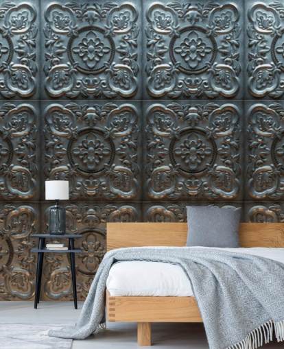 Decorative Vintage Tin Wallpaper