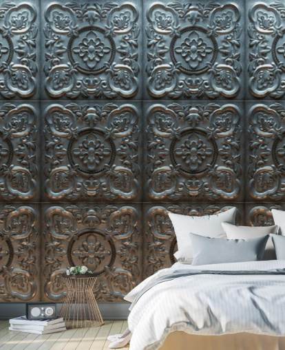 Decorative Vintage Tin Wallpaper
