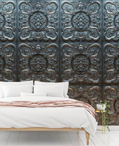 Decorative Vintage Tin Wallpaper