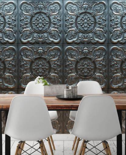 Decorative Vintage Tin Wallpaper