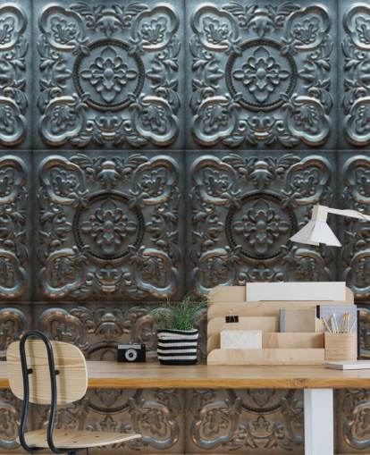 Decorative Vintage Tin Wallpaper