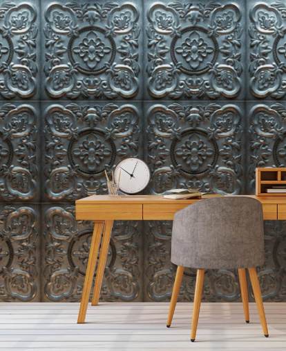 Decorative Vintage Tin Wallpaper