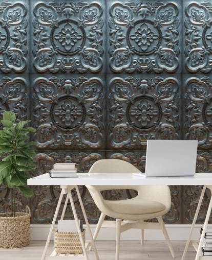 Decorative Vintage Tin Wallpaper