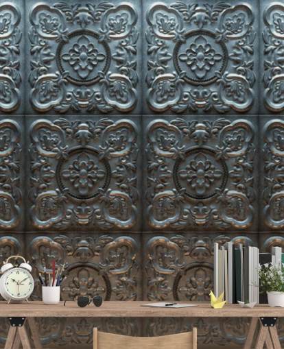Decorative Vintage Tin Wallpaper Decorative Vintage Tin Wallpaper