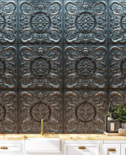 Decorative Vintage Tin Wallpaper Decorative Vintage Tin Wallpaper