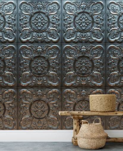 Decorative Vintage Tin Wallpaper