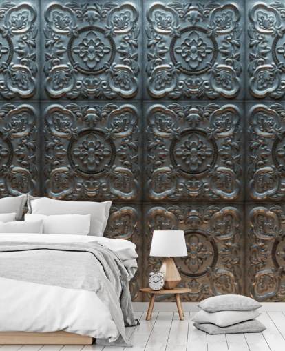 Decorative Vintage Tin Wallpaper