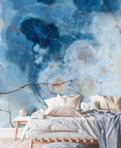 Papier peint Blue Marble Geode