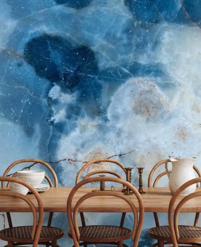 Blaue Marmor-Geode-Tapete