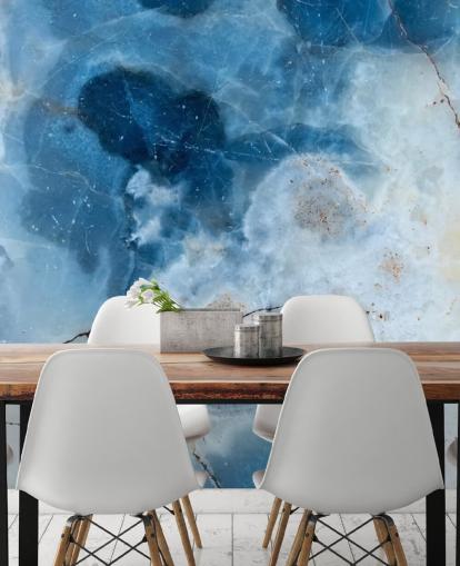 Blue Marble Geode Wallpaper