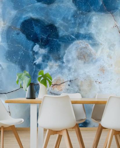 Papel de parede Blue Marble Geode