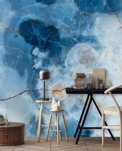Papel de parede Blue Marble Geode