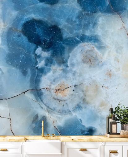 Blue Marble Geode Wallpaper Blue Marble Geode Wallpaper