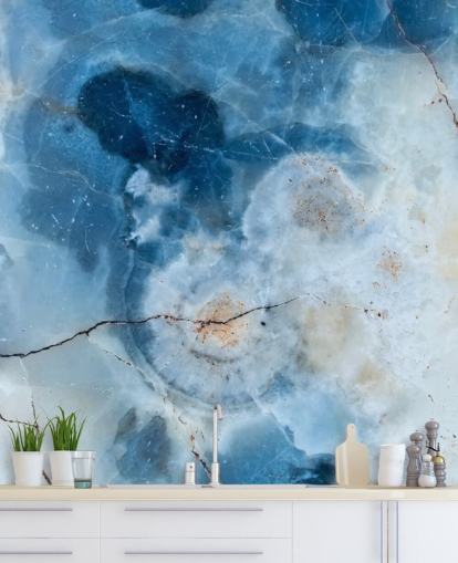 Papel de parede Blue Marble Geode