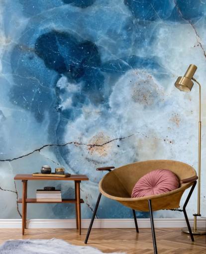 Papel de parede Blue Marble Geode