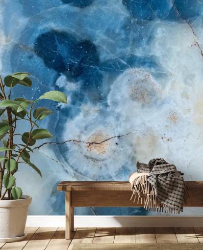 Papel de parede Blue Marble Geode