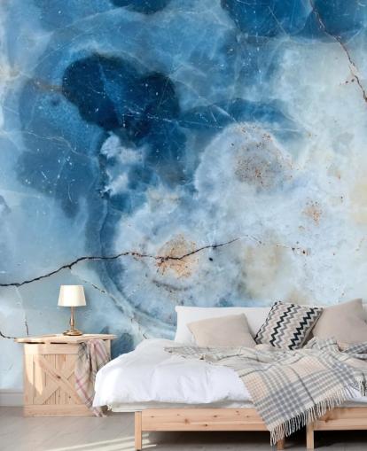 Papel de parede Blue Marble Geode Papel de parede Blue Marble Geode