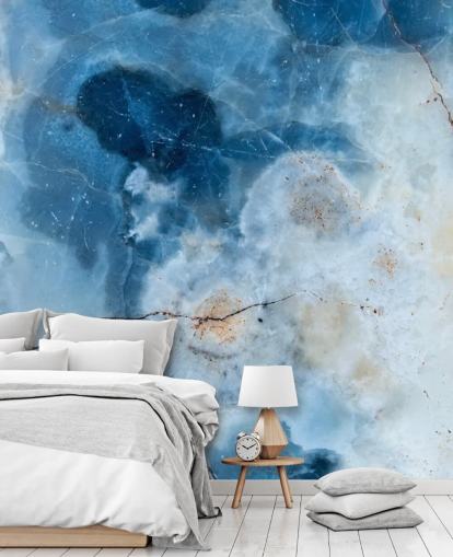 Blue Marble Geode Wallpaper