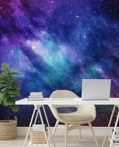 carta da parati spaziale viola, blu e rosa carta da parati spaziale viola, blu e rosa