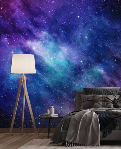 papel pintado de espacio morado, azul y rosa papel pintado de espacio morado, azul y rosa