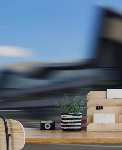 F1 auto in race behang